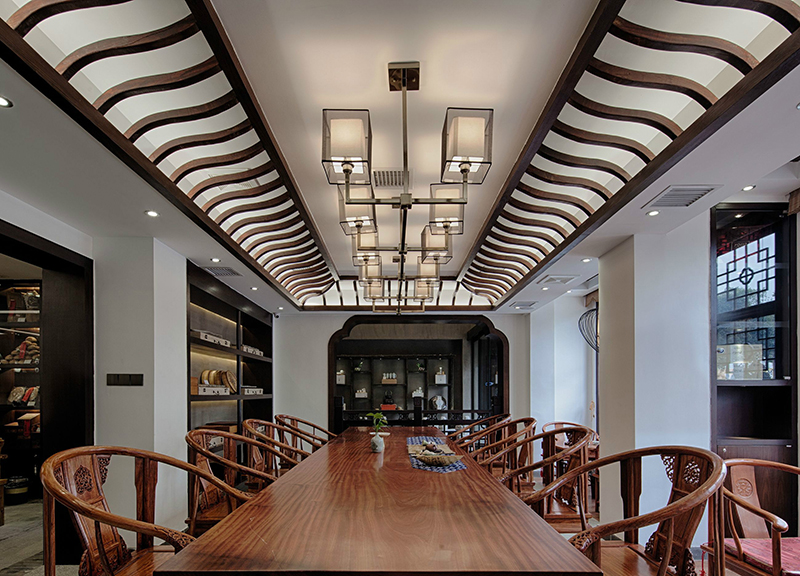 現代新中式茶樓裝修效果圖