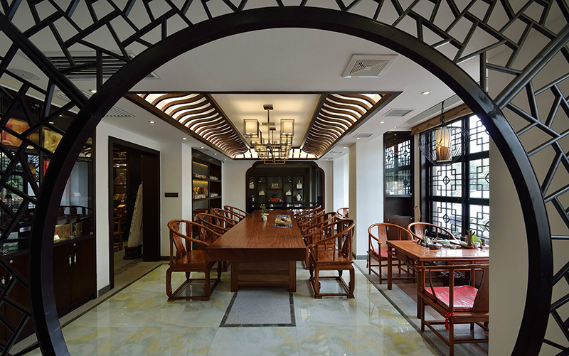現代新中式茶樓裝修效果圖