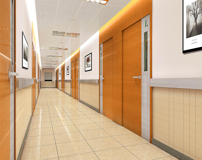 附屬醫院走廊裝修效果圖