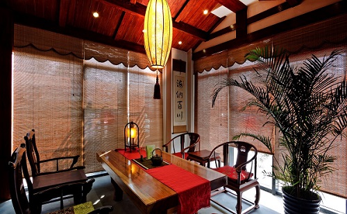 中式茶樓包廂實(shí)景圖