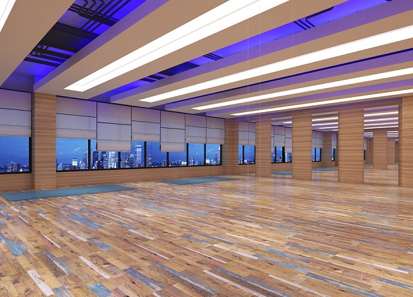 健身房自由搏擊區設計效果圖