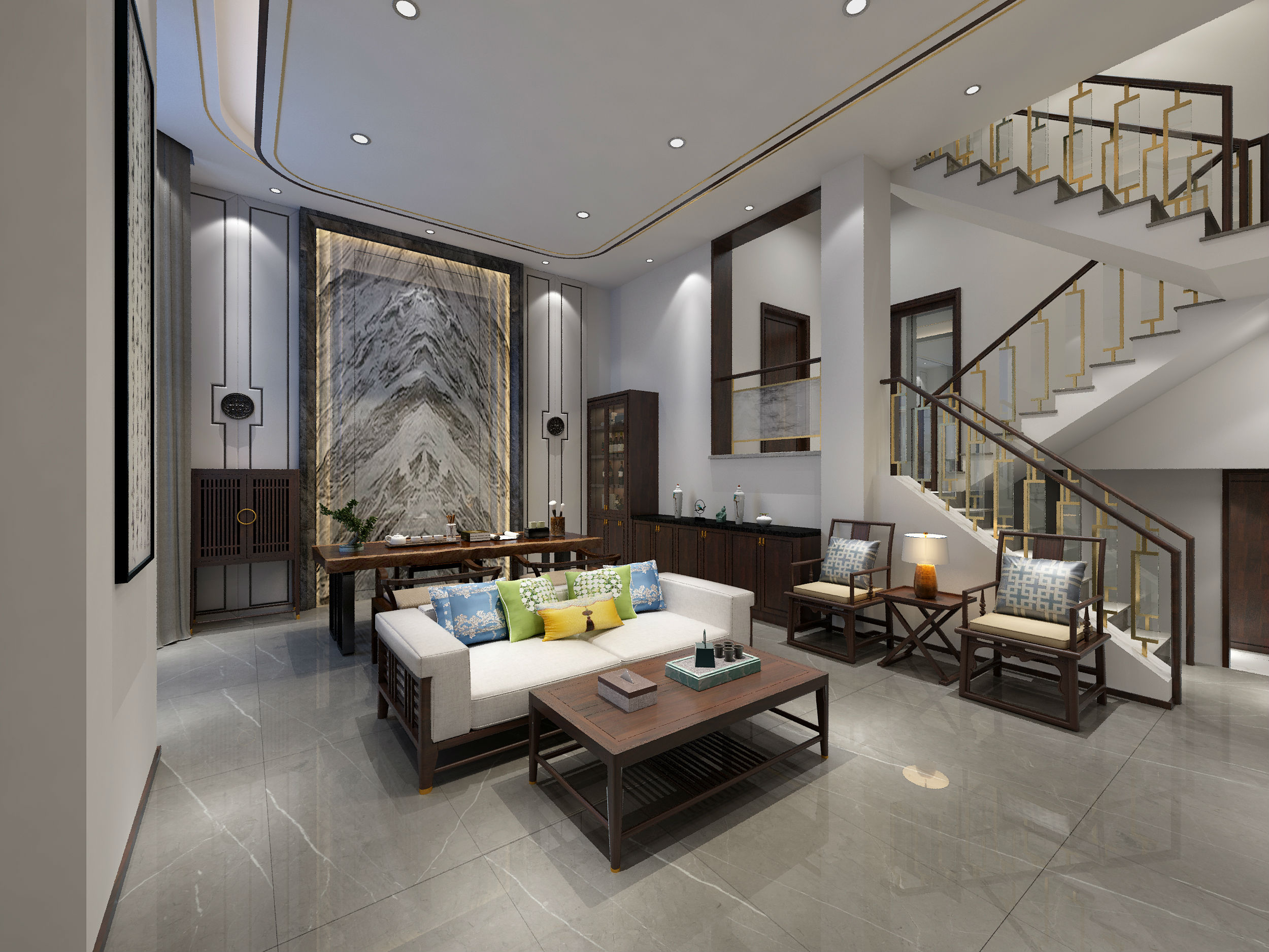 別墅客廳裝修效果圖