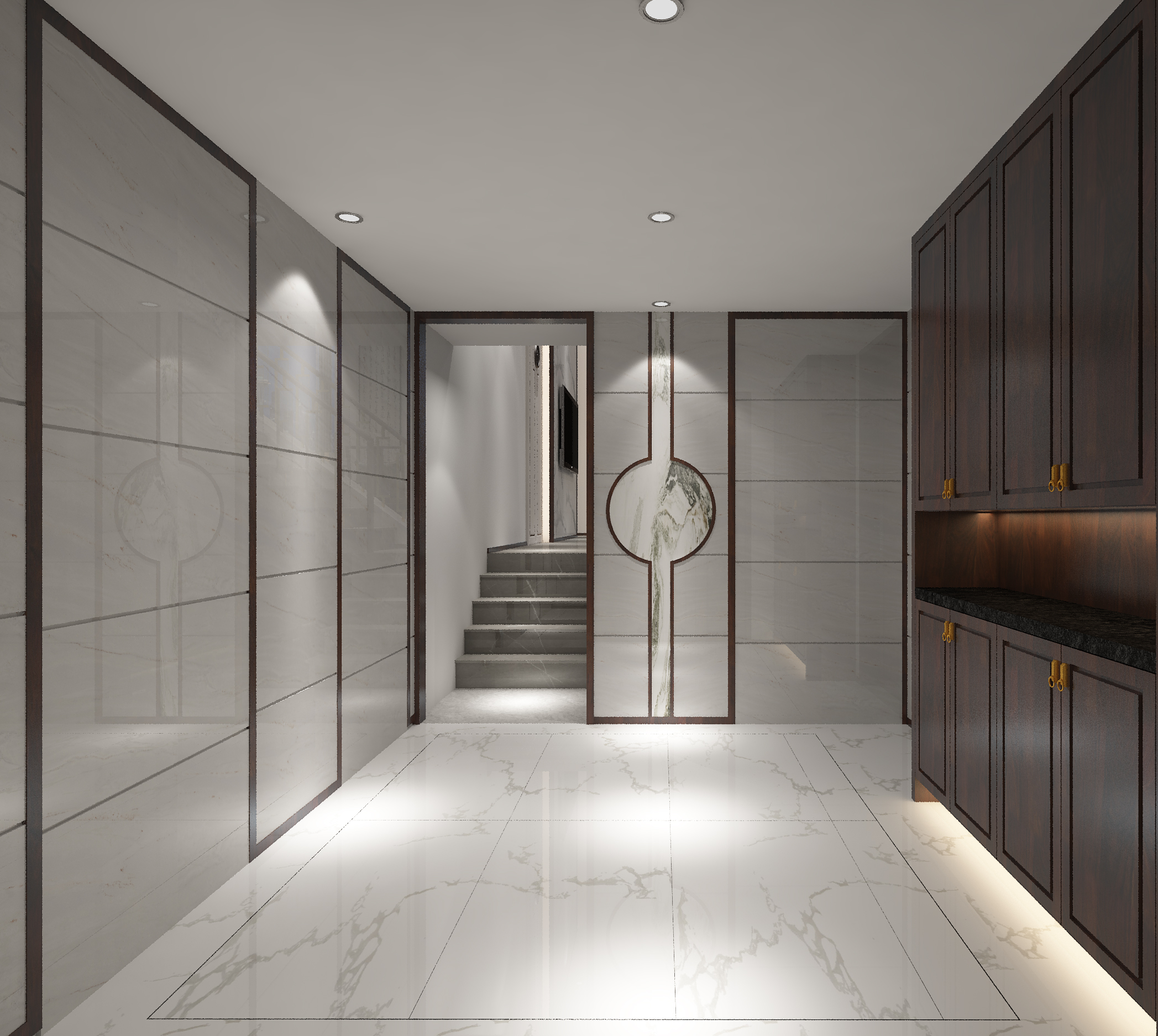 別墅玄關(guān)裝修效果圖