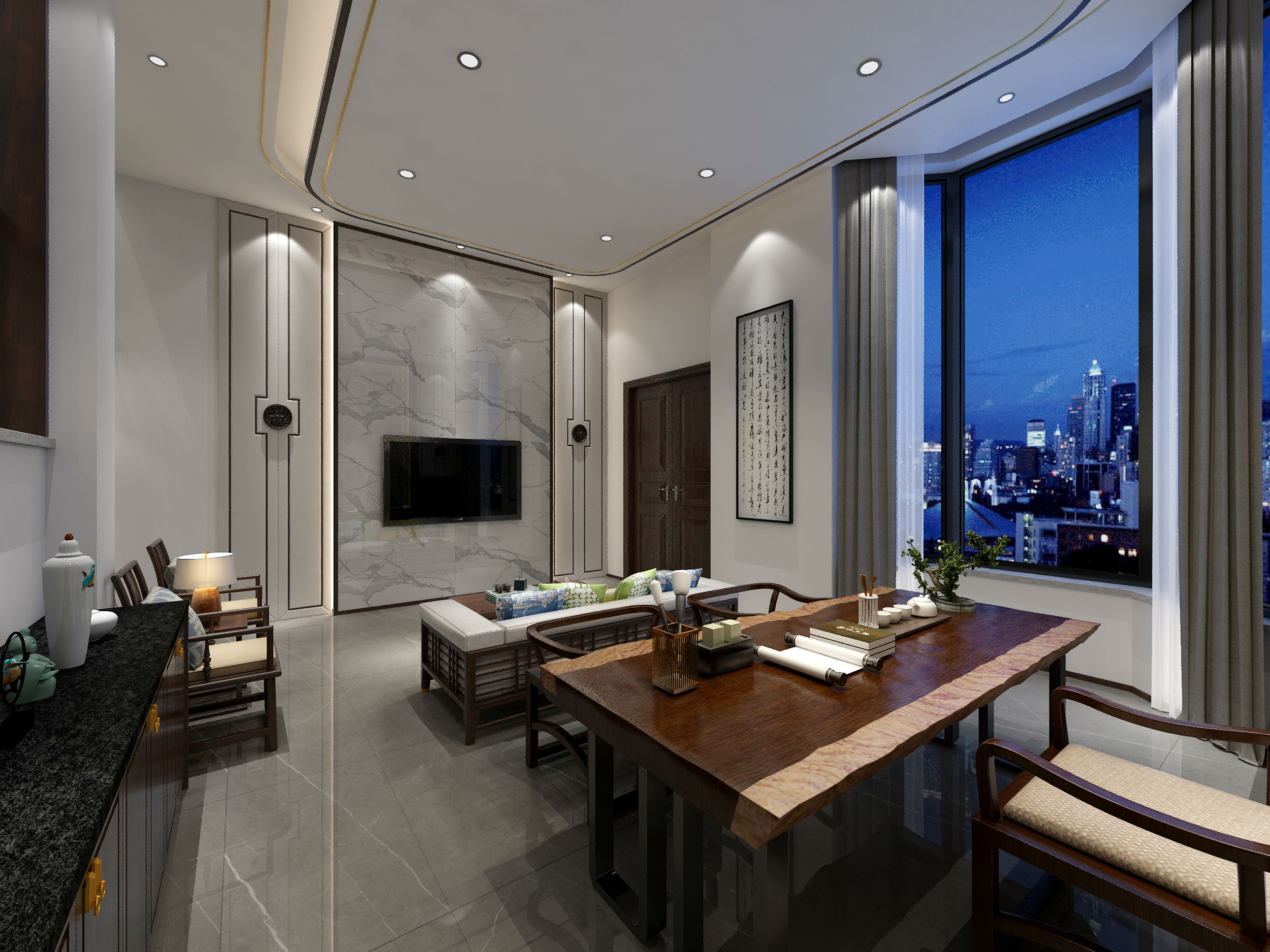 別墅客廳裝修效果圖