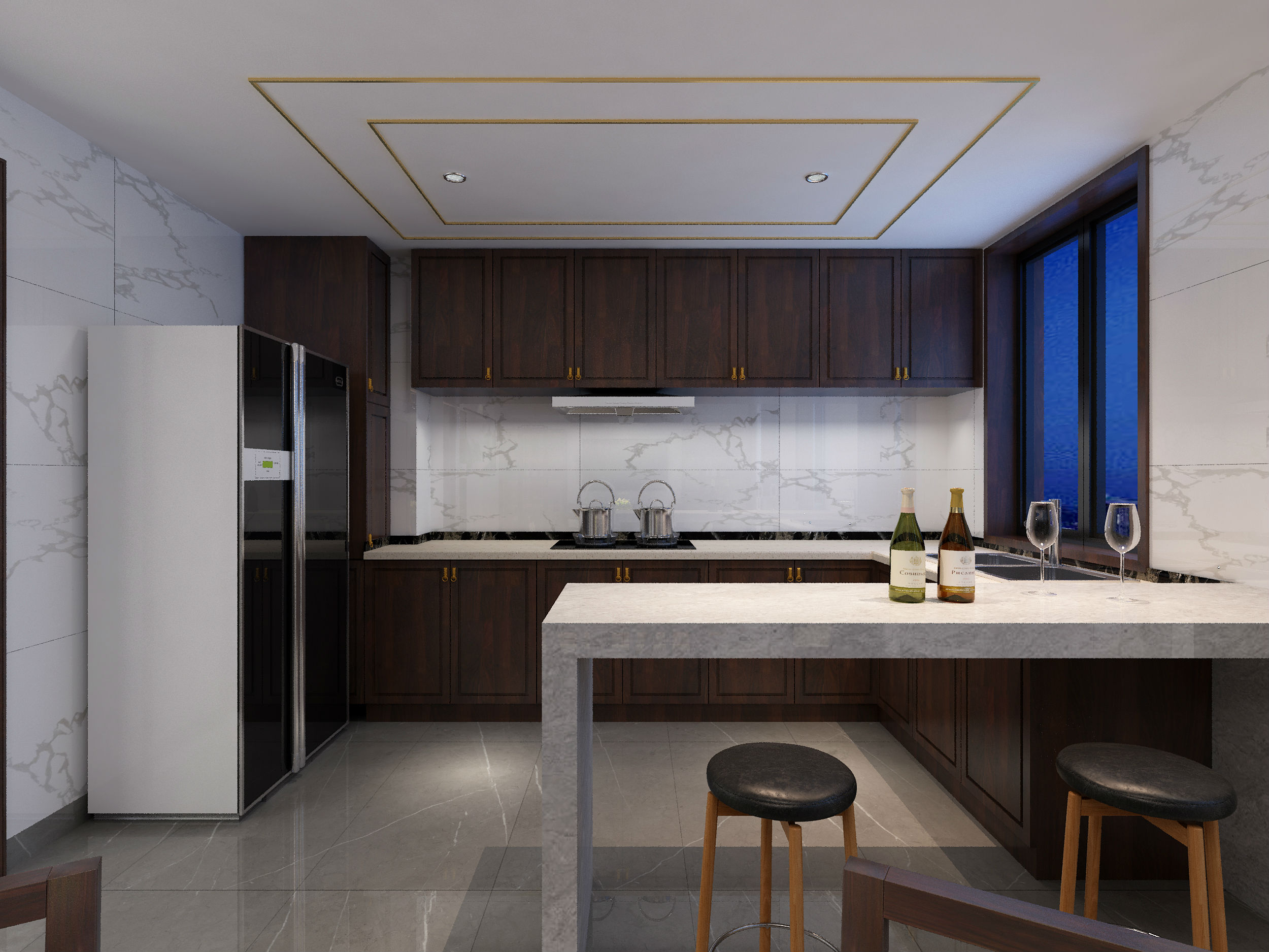 別墅廚房裝修效果圖