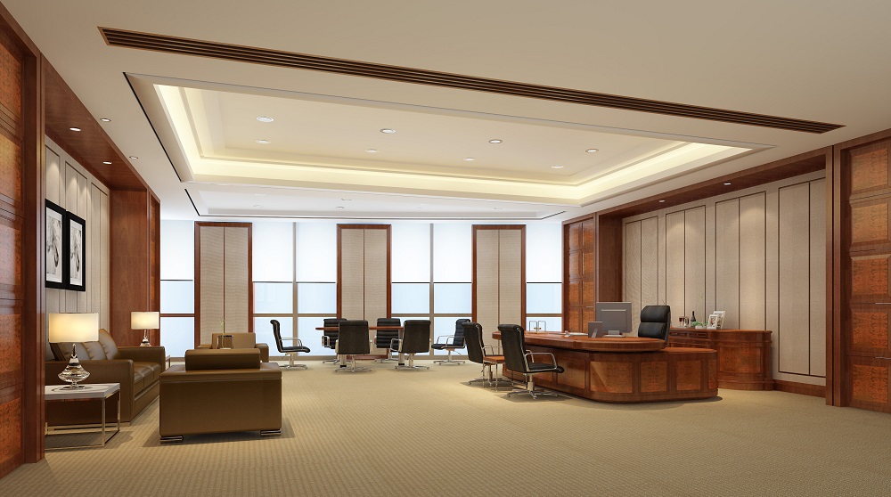 銀行辦公樓行長(cháng)辦公室裝修效果圖
