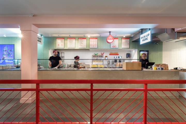 莎莎店快食餐廳裝修效果圖