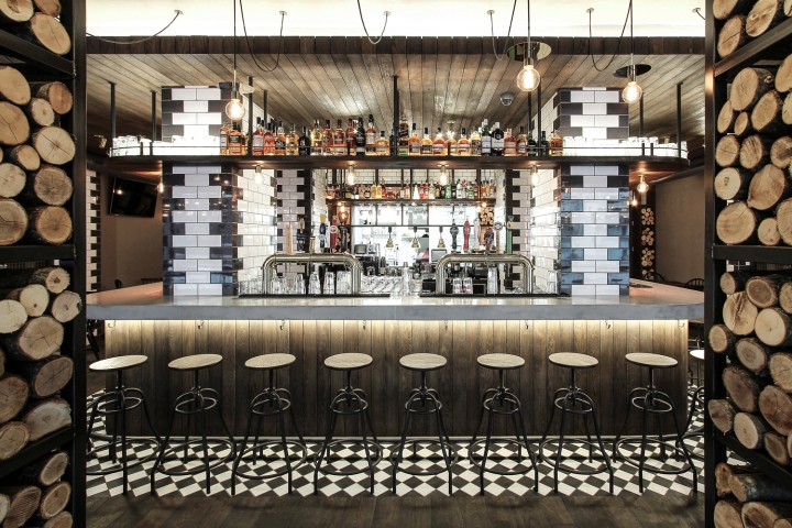 酒吧裝修效果圖-餐具擺放、陳設設計