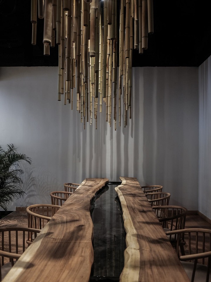 東方禪意茶館會(huì )所裝修效果圖-桌椅選擇