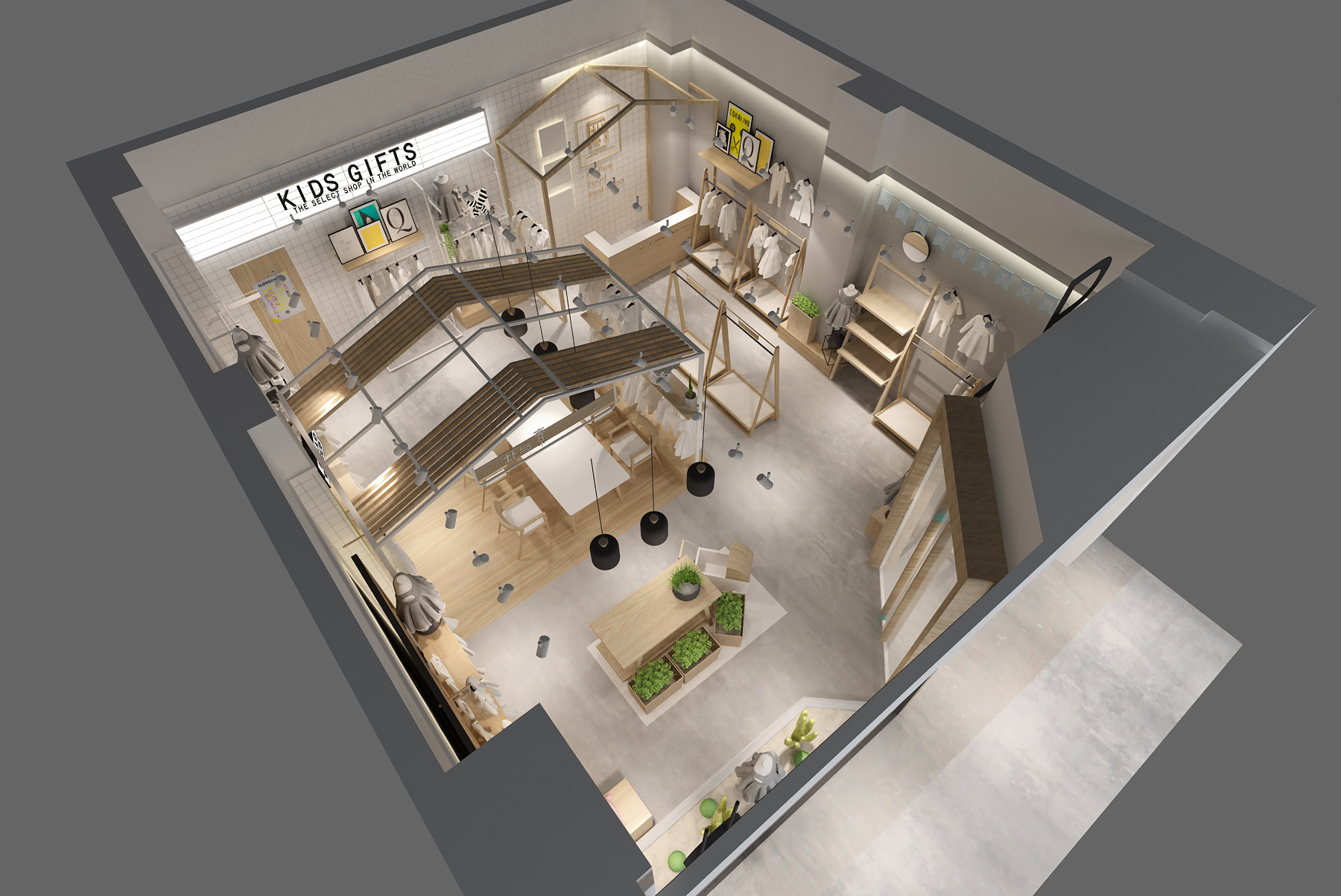 小型童裝店裝修效果圖