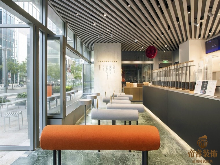 成都品牌連鎖奶茶店裝修效果圖