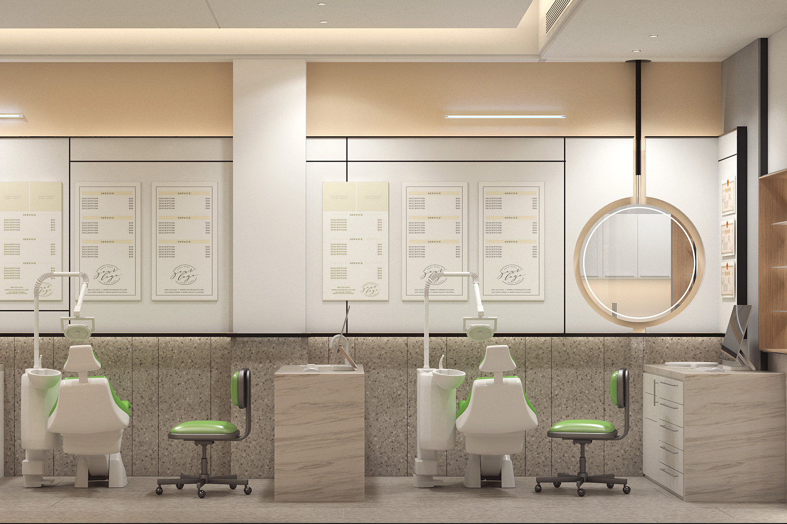 200平米牙科診所裝修設計效果圖