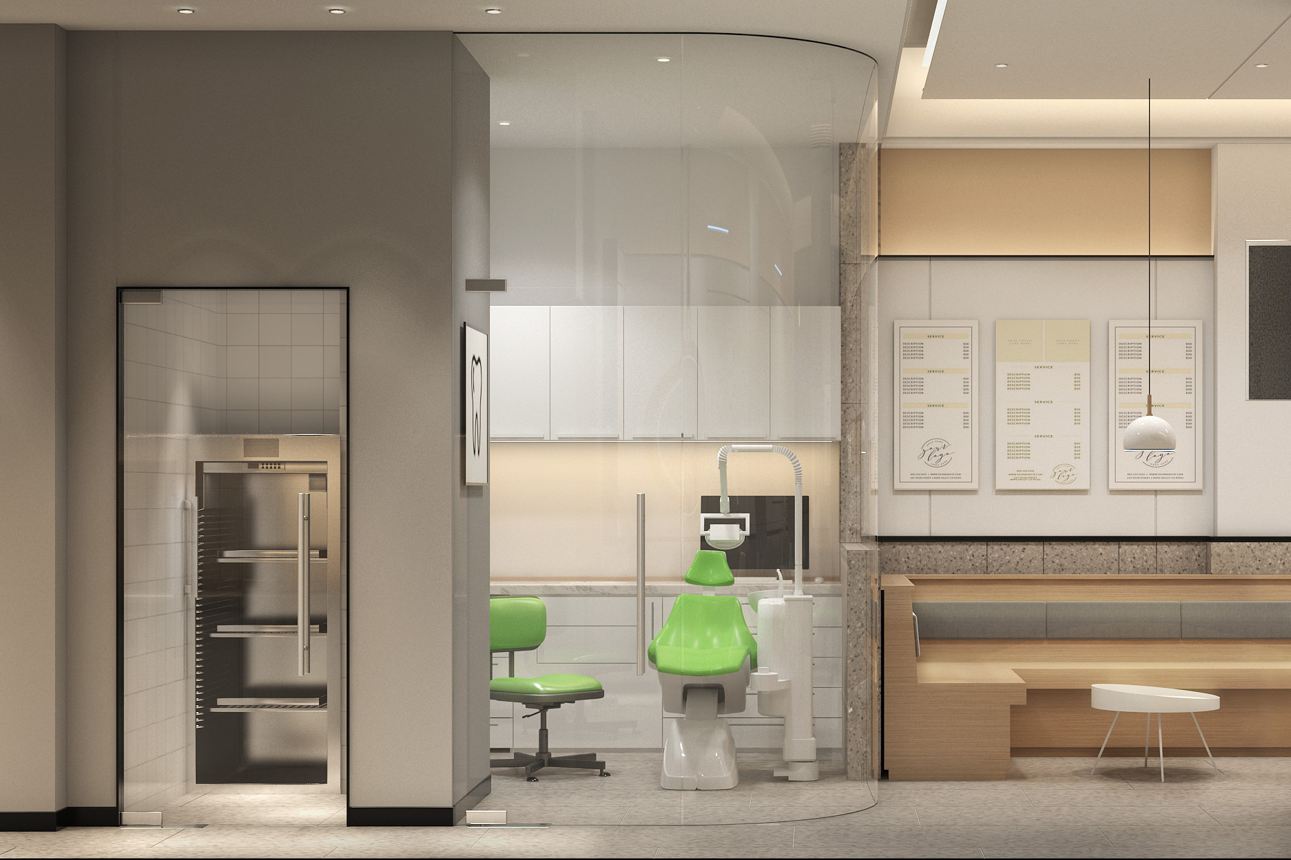 200平米牙科診所裝修設計效果圖