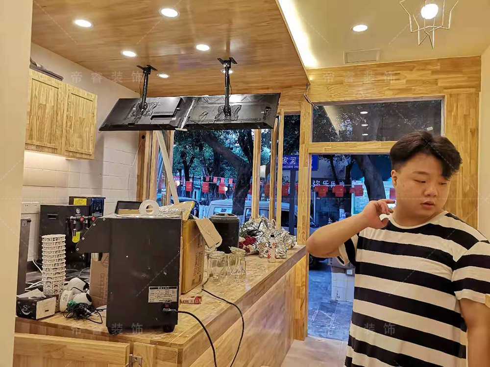 成都蜀色茶顏飲品店內裝修效果圖