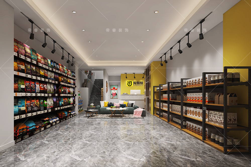 寵物店貨架裝修設計效果圖