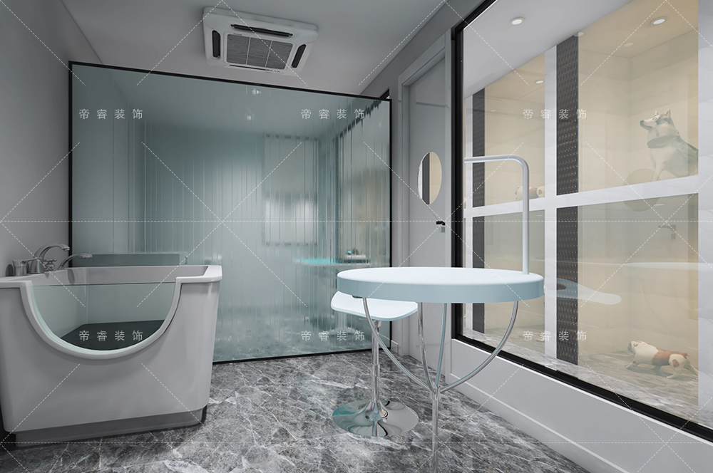 寵物店美容區裝修設計效果圖