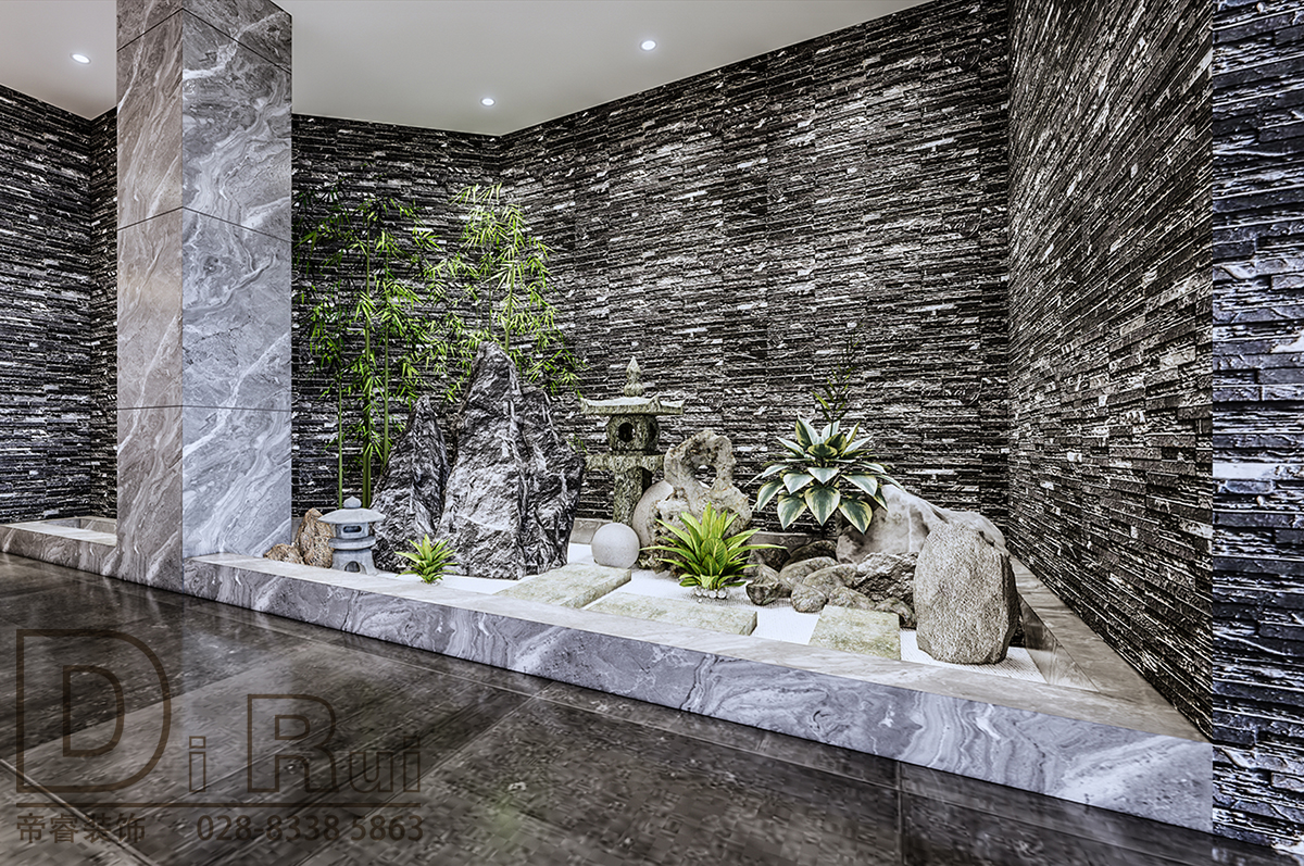 新中式風(fēng)格茶室裝修效果圖